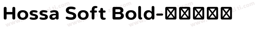 Hossa Soft Bold字体转换